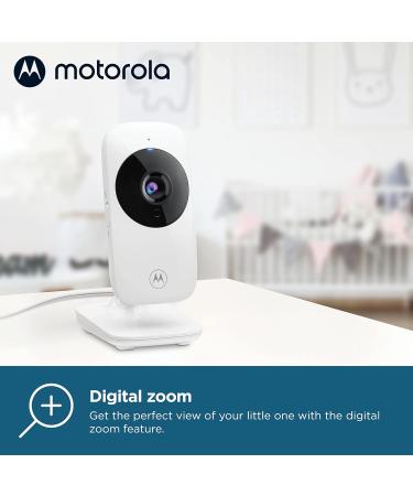 Motorola Nursery VM481 Video Baby Monitor with Portable Parent Unit - Infrared Night Vision, Digital Zoom, High Sensitivity Microphone - Silver (VM 481) - Buy Online on GoSupps.com