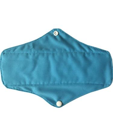 MUMBABY 6-Piece 25.4cm Regular Charcoal Bamboo Mama Cloth Menstrual Pads Blue M | Reusable Sanitary Pads - Buy Online on GoSupps.com