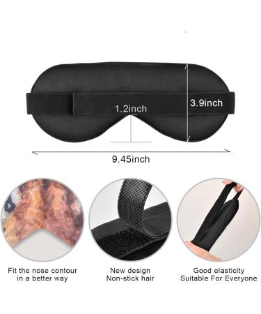 Haskirky Light Blocking Eye Mask for Men and Women - Breathable & Adjustable for Travel, Yoga, Meditation - Hand Drawn Blue Pattern for Deep Sleep Comfort - Buy Online on GoSupps.com