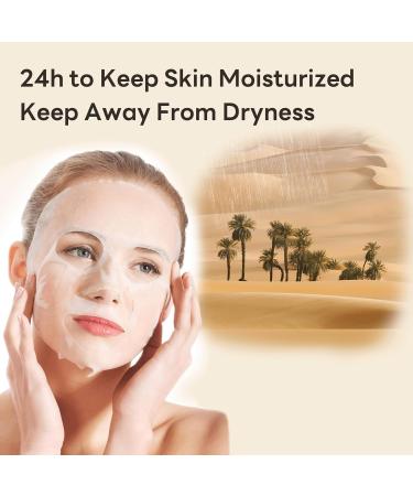 Hydrating Boost Real Deep Mask - Soothing Korean Face Masks for Sensitive Skin | Moist-7 Hyaluronic Acid Complex | Pore Minimizing & Brightening - 5 Tablets - Buy Online on GoSupps.com