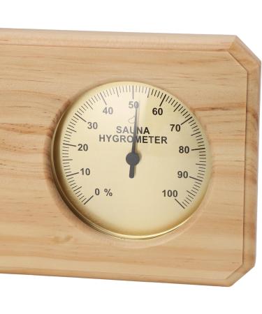2-in-1 Sauna Thermometer & Hygrometer | Accurate Measurement for Sauna Rooms | Wood Design for Enhanced Home Spa Experience - Buy Online on GoSupps.com