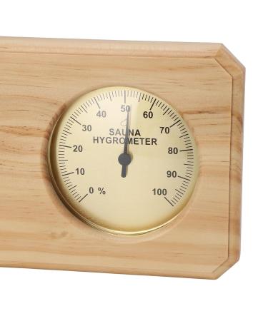 Wooden 2-in-1 Sauna Thermometer & Hygrometer | Accurate Humidity & Temperature Control for Optimal Sauna Experience - Buy Online on GoSupps.com