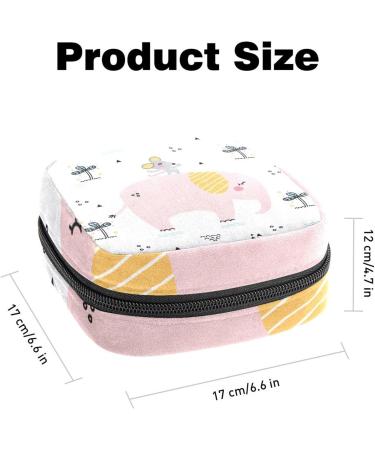 Women's Bonds Storage Bags - Stylish Portable Period Kit & Feminine Product Bag | Halter Mouse Rack on Elephant Design - Buy Online on GoSupps.com