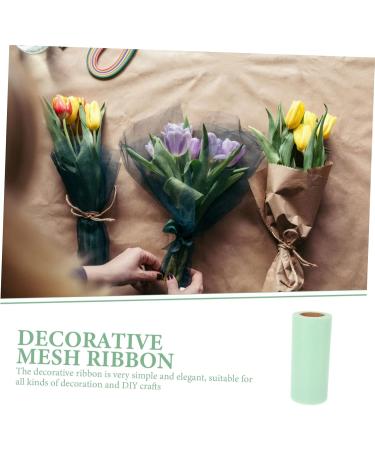 Abaodam 2 Rolls Mesh Roll Embroidered Curtains Wedding Arch Drapes Ribbon Tulle Baby Flowers roll - Buy Online on GoSupps.com