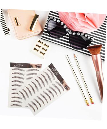 FRCOLOR 27 Sheets Waterproof Eyebrow Stickers Waterproof Sticker Waterproof Transfer Eyebrows 4d Water Proof - Buy Online on GoSupps.com