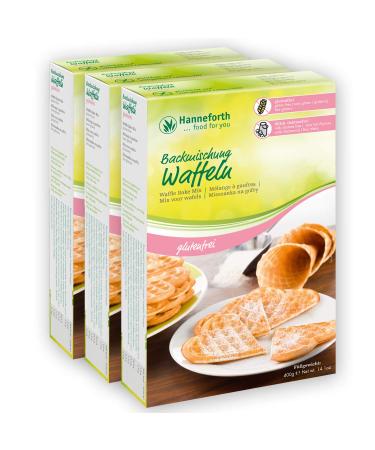 Hanneforth Hanneforth Set of 3 gluten-free waffles 400 g