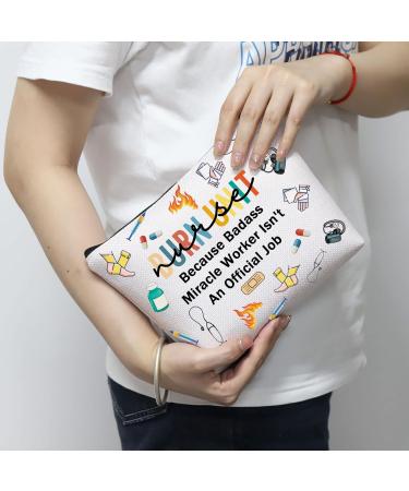 Burn Unit Nurse Gift: Cosmetic Makeup Bag for Women - ICU Burn Care Nurse Appreciation Gift - Buy Online on GoSupps.com