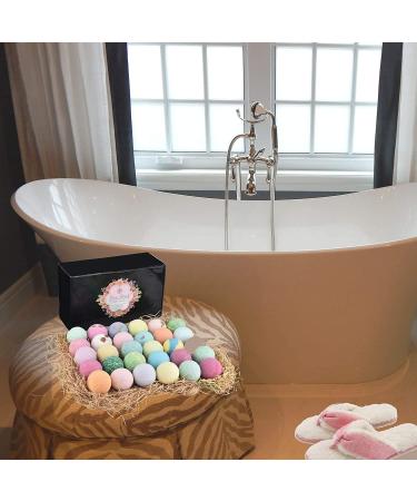 Pure Bomb 30-Piece Bath Bombs Gift Set with Shea Butter - Perfect for Kids, Women, Men - Moisturizing & Relaxing - Includes Greetings Gift Tag - Buy Online on GoSupps.com