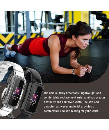 Kakurookie 2 Pack Compatible Bands with Case for Fitbit Luxe/Inspire Series - Rugged & Shockproof Design - Black+Clear - Men/Women - Buy Online on GoSupps.com