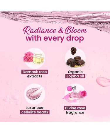Dabur Gulabari Shower Gel - Damask Rose & Jojoba Oil | 250ml Exfoliating Body Wash | Paraben & Silicone Free | 99% Pure Glycerine | Luxurious Rose Fragrance - Buy Online on GoSupps.com