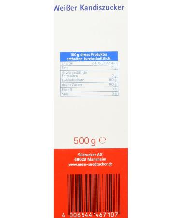 S dzucker Kandis Sugar White 500g - Premium Quality Sweetener for Baking & Cooking | Shop Internationally - Buy Online on GoSupps.com