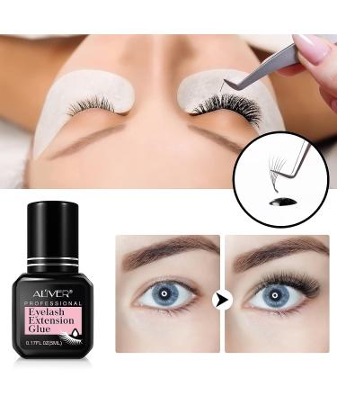 Extra Strong Eyelash Extension Glue | 1-2 Sec Drying | 7-9 Weeks Retention | NonToxic Formula | Low Fume | Semi Permanent Extensions - Buy Online on GoSupps.com