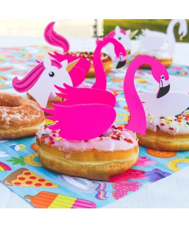 Swan and Flamingo Shaped Cupcake Topper for Birthday and Celebration Cake Decorations Red - Buy Online on GoSupps.com