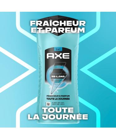 AXE - Gel Douche Homme 5en1 - Re-Load - 24h Hydratant - 87% d'Ingr dients d'origine naturelle - parfum frais & vivifiant - 400ml 400 ml (Lot de 1) Axe GD Supreme Reload 400ml - Buy Online on GoSupps.com
