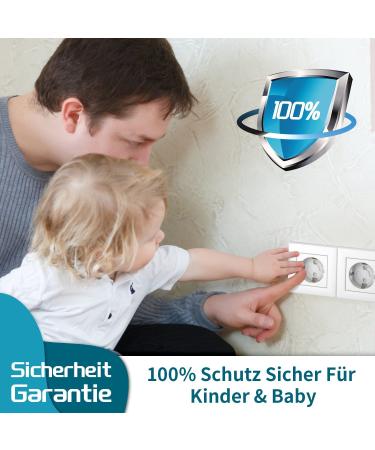 Septeteamay 30 PCs Child Protection Sockets - Safe Socket Locks with 3M Adhesive for Baby Safety - White - Buy Online on GoSupps.com