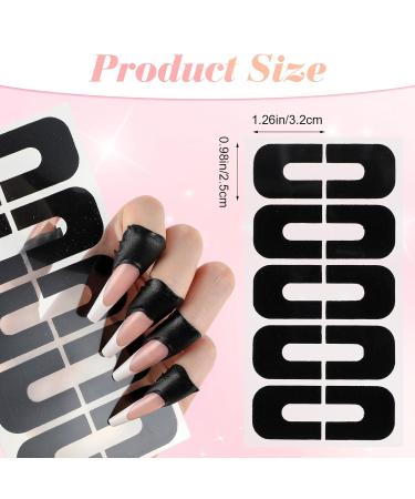 100 Pcs UV Nail Polish Protector Tape - U-Shaped Cuticle Protection & French Tip Barrier for Nail Art - 99.99% UV Protection - Buy Online on GoSupps.com