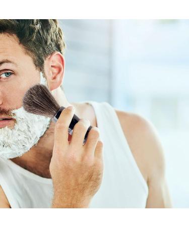 Perfeclan Hair Razor Brush | Nylon Bristles | Black PP Handle | Salon Quality Shaving Brush for Gentle Peeling | 10.9 cm - Buy Online on GoSupps.com