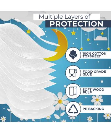 Aline Eco-Friendly Night Pads for Women - Super Absorbent & Hypoallergenic (28 Count) - Buy Online on GoSupps.com