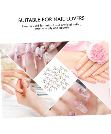 Beatifufu 1 Nail Decoration Nail Accessories Charms Nail Jewelry Nail Art Studs Nail Stickers for Nail Art Bowknot Nail Studs Stickers for Nails Manicure Supplies Nail Decal Stickers Alloy 12.4X7.2X0.2cm As Shown - Buy Online on GoSupps.com
