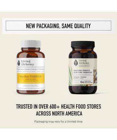 Gut Health Supplement - Your Flora Probiotic Terrain with Fermented Soybean Aloe Vera Prebiotics Digestive Enzyme Probiotics for Men & Women - Vegan Non-GMO - Living Alchemy 120 Pcs 120 count (Pack of 1) - Buy Online on GoSupps.com