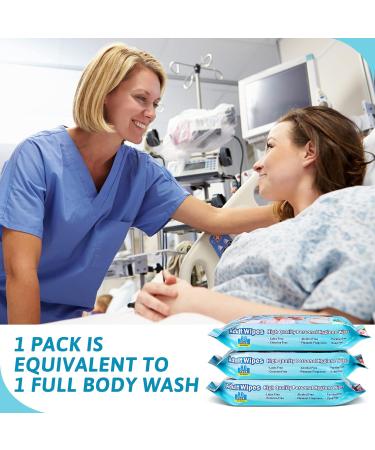 240 Extra Large Thick Body Wipes | Rinse Free Shower Wipes | Disposable for Adults | Ideal for Elderly, Bedridden, Disabled | Home, Travel, Camping - Buy Online on GoSupps.com