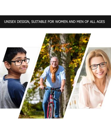 EXCEART 4.0 Folding Reading Glasses - Black Myopia Glasses for Nearsightedness with Portable Bag - Perfect Distance Vision Solution - Buy Online on GoSupps.com