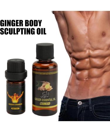 Men's Ginger Care Serum - Essential Oil for Belly Tightening & Muscle Shrinking | International Shipping Available - Buy Online on GoSupps.com