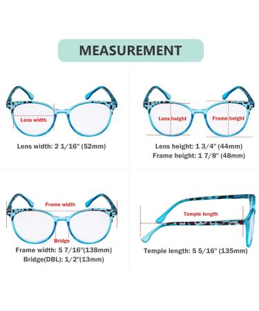 Eyekepper 4 Pack Women's Oversized Round Reading Glasses +0.75 - Stylish & Comfortable Eyewear for Every Occasion - Buy Online on GoSupps.com