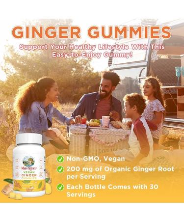 Ginger Root Gummy Supplement for Joint & Immune Health - 90 Vegan Gummies | Non-GMO & Gluten Free - Buy Online on GoSupps.com
