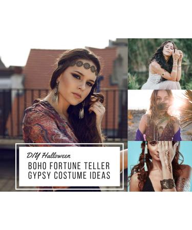 Gold Metallic Temporary Tattoos - 75+ Geometric Henna Designs Moon Stars Arrows Feathers - Waterproof, Non-toxic, Long Lasting - Ideal for Beach, Festivals & More! - Buy Online on GoSupps.com