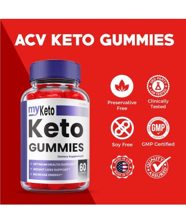 Healthy My Keto Gummies - Vegan Formula with ACV for Weight Loss - 1000mg Apple Cider Vinegar (60 Gummies) - Buy Online on GoSupps.com