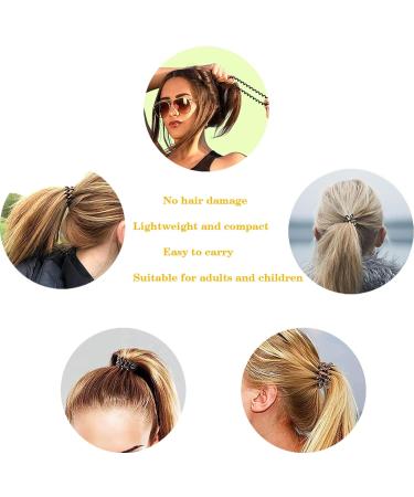 Spiral Hair Ties - 12 Super Comfy Coil Ties for Thick Hair - Phone Cord Hair Ties - No Crease Headband - Ponytail Coils in MultiColors - Buy Online on GoSupps.com