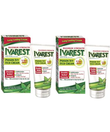 Ivarest Anti-Itch Cream Maximum Strength Medicated 2-Pack (4 Ounce) 2 Count (Pack of 1)