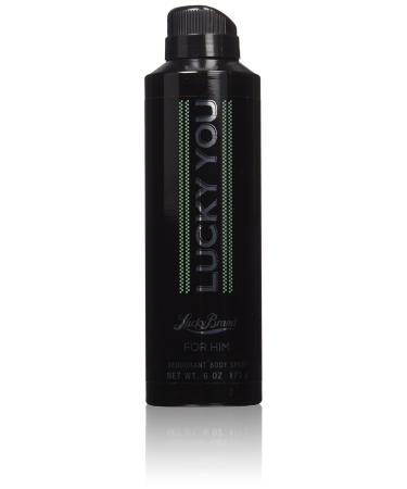 Men's Cologne Fragrance Spray by Lucky You  Day or Night Casual Scent with Bamboo Stem Fragrance Notes  6 Fl Oz 6 Ounce (Pack of 1) Deodorant Body Spray