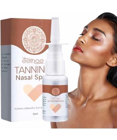 Tanning Accelerator Sunless Tanning Spray 30ml Quick and Easy Self Tanner with Nasal Delivery Sunless Tanning Mist for Face and Body Tanning Cosmetic for Natural Glow - Buy Online on GoSupps.com