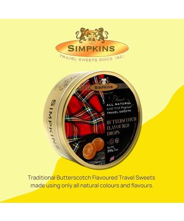 SIMPKINS Butterscotch Flavored Drops - Classic English Candy in Travel Tins - Butterscotch Flavored Hard Candy - Dairy Free Sweets & Nut Free Candy Butterscotch Flavored Travel Candy - 7.05 oz. Butterscotch Fruit Strawberry - Buy Online on GoSupps.com