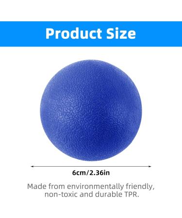 2-Pack Massage Balls for Myofascial & Muscle Relaxation - Fascia & Lacrosse Balls for Yoga & Acupuncture (Blue) - Buy Online on GoSupps.com