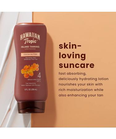 Hawaiian Tropic Dark Tanning Sunscreen Lotion Cocoa Butter SPF 4 - 8oz - Buy Online on GoSupps.com