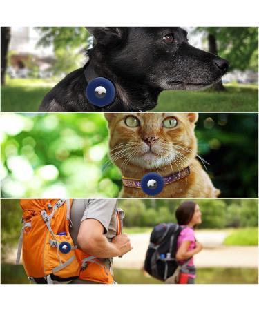 Buy Linteker Silicone Protective Cover for Apple Airtag | GPS Pet Collar Case for Dogs & Cats - Blue - Buy Online on GoSupps.com