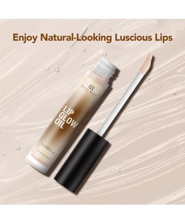 Botanic Hearth Lip Glow Oil - Vanilla Flavor | Moisturizing Lip Gloss for Dry Lips | Lightweight & Non-Greasy | 0.3 fl oz - Buy Online on GoSupps.com