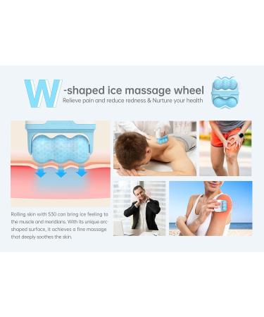 Rouleau de glace pour le visage les yeux le visage les poches la migraine le soulagement de la douleur les yeux le cou les rides et les blessures mineures (V-bleu) V-Blue - Buy Online on GoSupps.com