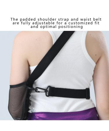 Fotgok Kids Mesh Arm Sling with Waist Strap - Child Size Shoulder Injury Support - Buy Online on GoSupps.com