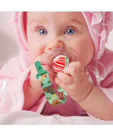 Aizuoni Pacifier Clips - Soft Fabric Pacifier Chains for Babies & Kids | Secure Stylish & Durable - Buy Online on GoSupps.com