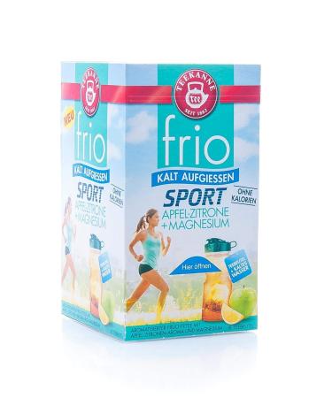 Teekanne Frio Sport Apple-Lemon-Magnesium Tea - Pack of 3 (54 Tea Bags) | Energizing Herbal Blend for Active Lifestyles - Buy Online on GoSupps.com
