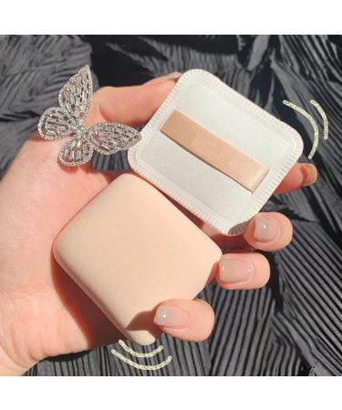 Worparsen Powder Puff Portable Comfortable To Touch Beauty Puff Sticking Evenly Well Rebound Square - Buy Online on GoSupps.com