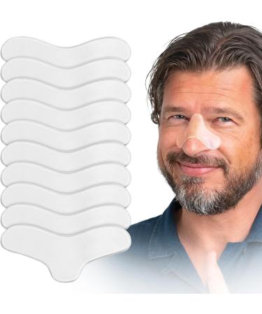Anchy 10 Pack Nasal Pads for CPAP mask - Clear Silicone Gel - Comfortable & Reusable Mask Cushions for Sleep Apnea Therapy - Accessories for CPAP - Nose Bridge Protection