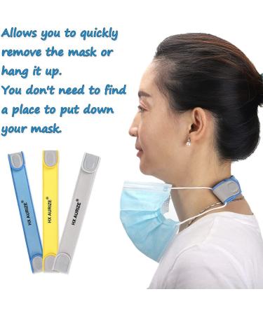 HX AURIZE Blue Face Mask Strap Extender - Adjustable for Comfort and Pain Relief - Buy Online on GoSupps.com