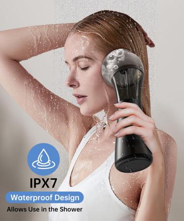 AMBIORA Ear Wax Removal with One-Piece Waste Tank, Ear Cleaner with Smart Temperature Sensor, Safe Silicone Edge, IPX7 & 6 Tips & 4 Modes, Christmas for Gifts for Dad Mom, Gifts for Men Women(Black) - Buy Online on GoSupps.com