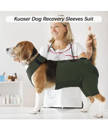 Kuoser Dog Recovery Suit for Male Dogs | Anti-Licking & E-Collar Alternative | Post-Op Body Suit for Dog Castration & Healing - Buy Online on GoSupps.com