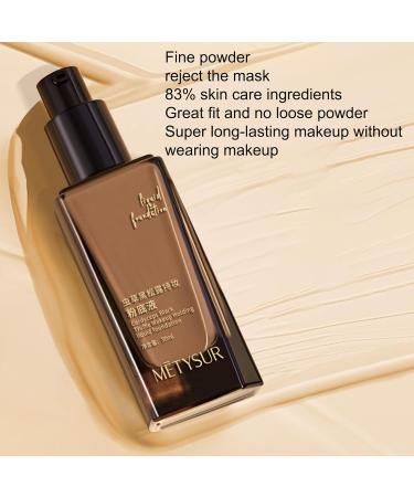  Iouyjiu Moisturizing Waterproof Foundation Liquid Makeup for Smooth Coverage Long-Lasting Hydration 30 ml Daily Use Travel Dating Gathering Cosmetics for Women 3.74x1.77x6.3in - Buy Online on GoSupps.com